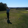 Dustin teeing off on #17