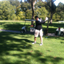 Nick teeing off on hole 16